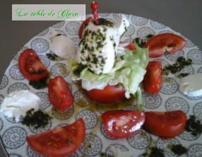 Salade tomates mozarella
