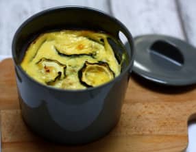Flan de courgettes et poulet