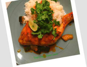 Cuisses de poulet tandoori express aux courgettes
