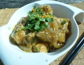 Poulet à l'orange aux saveurs asiatiques