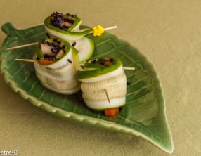 Involtini de moules aux petits légumes d'été