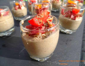 Mousses à l'olive noire et magret fumé