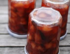 Marmelade de brugnons blancs à la vanille, zestes de citron et de main de Bouddha