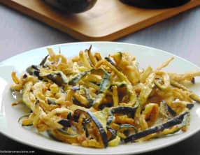 Courgettes et aubergines frites à la romaine