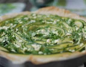 Tarte spirale aux courgettes