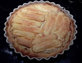 Tarte aux poireaux lardons reblochon