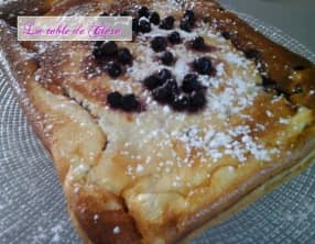 Gâteau léger au fromage blanc et aux myrtilles
