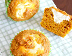 Muffins cheesecake à la citrouille