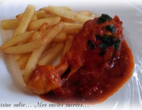 Cuisses de poulet au paprika