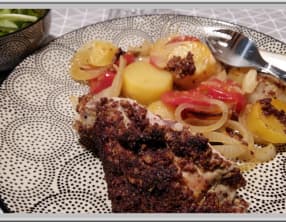 Cuisse de dinde à la moutarde cuite au four