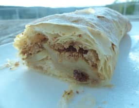 Croustillant aux pommes et aux raisins secs façon strudel