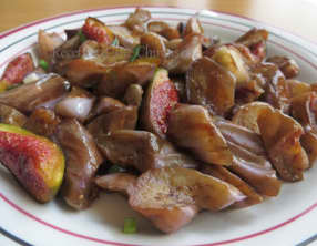 Aubergines sautées aux figues