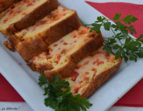 Cake aux poivrons et au chorizo