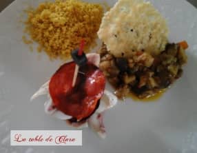 Filet de rouget en mille-feuille de chorizo