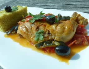 Poulet aux légumes du soleil en cocotte