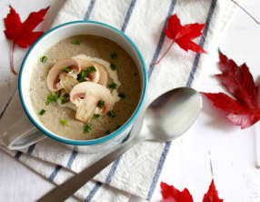 Velouté de champignons de Paris