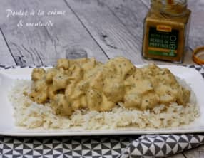 Poulet à la crème et moutarde