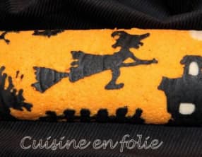 Roulé d’Halloween chocolat-potiron