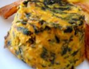 Patate douce au chou kale