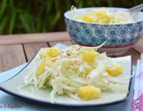 Salade de chou blanc à l’ananas