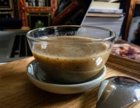 ‘tite soupe de champignons au miso blanc