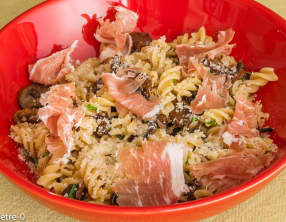 Pâtes aux cèpes et au persil