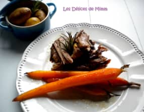 Epaule d’agneau confite au miel