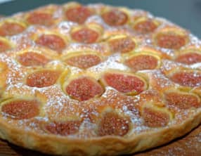 Tarte aux figues blanches