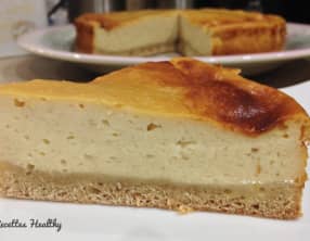 Gateau au fromage blanc vanillé