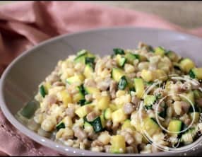 Crozets aux courgettes et curry