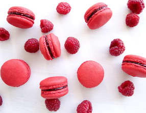 Macarons à la framboise
