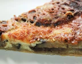 Tarte aux aubergines et fromage de brebis