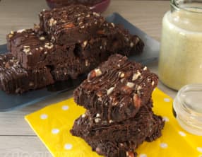 Le brownie aux noisettes et amandes