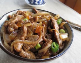 Boeuf caramélisé à la sauce soja