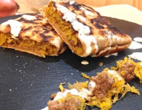 Gözleme au boeuf et carotte jaune