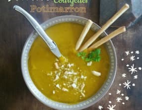 Velouté de courge potimarron courgettes