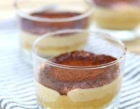 Tiramisu ricotta à la vapeur douce