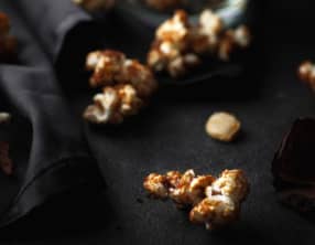 Pop corn au caramel de potimarron