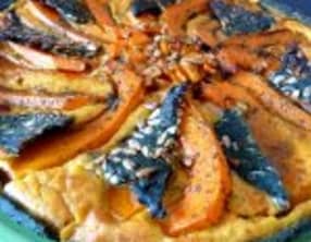 Tarte salée courge butternut