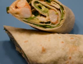 Wraps à l'avocat et aux crevettes
