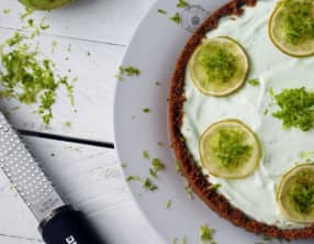Cheesecake crémeux au citron vert, sans cuisson