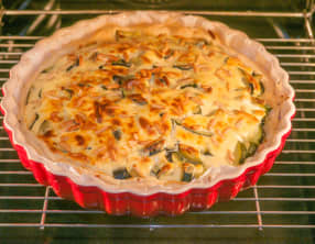 Tarte feuilletée ricotta et courgettes