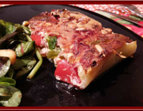 Tarte aux trois poivrons