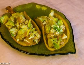 Tuile au crabe et à l'avocat