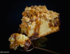 Crazy Streusel aux pommes et caramel beurre salé