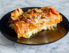 Gratin de patate douce au fromage