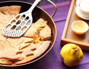 Clafoutis de coings au lait de coco