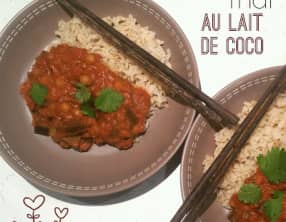 Curry Thaï au Lait de Coco, miso et coriandre