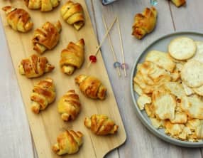 Croissants apéritifs à la moutarde et poulet