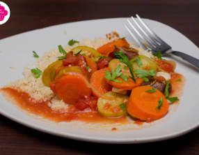 Couscous végétarien aux dattes